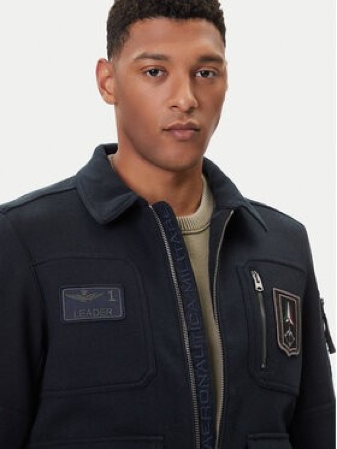 Aeronautica Militare Kurtka bomber 252AM1380UL00902 Granatowy Regular Fit