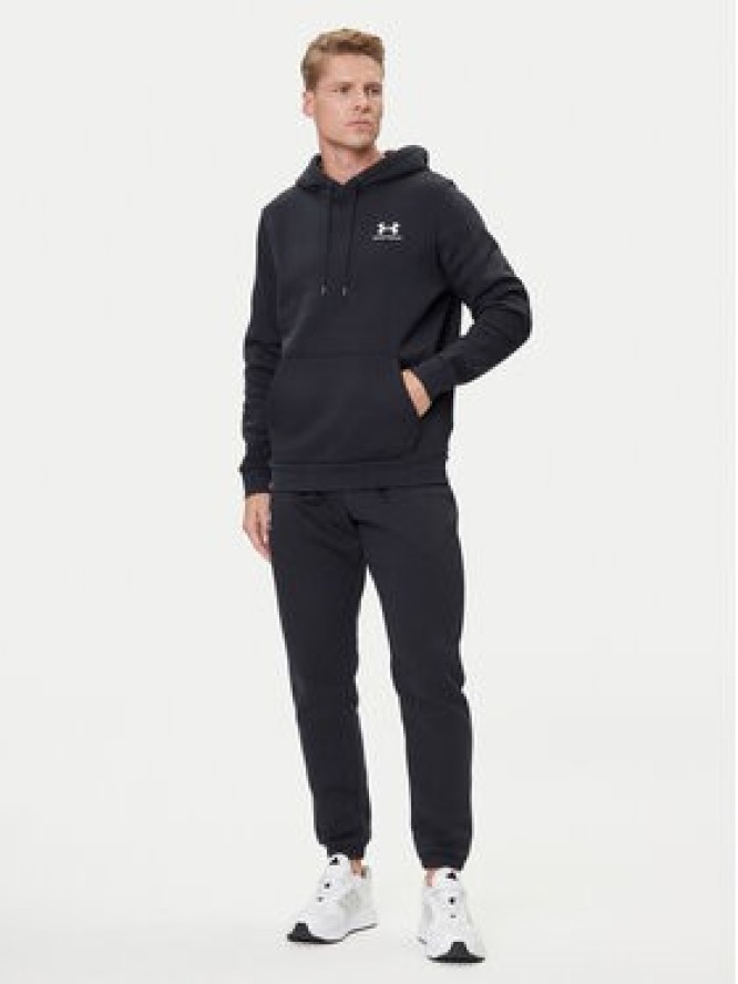 Under Armour Bluza UA Essential Fleece Hoodie 1373880 Czarny Regular Fit