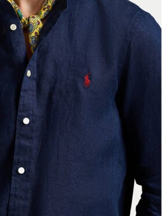 Polo Ralph Lauren Koszula 710968925002 Granatowy Slim Fit