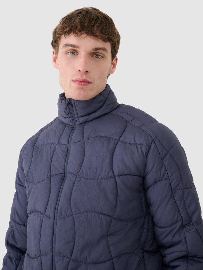 4F Kurtka puchowa trekkingowa z wypełnieniem Primaloft Silver męska - szara S