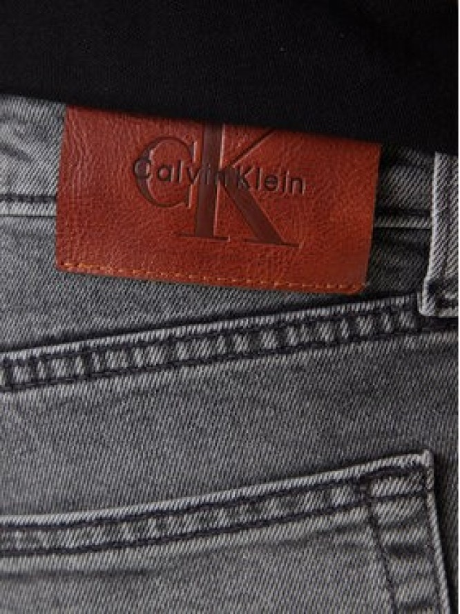 Calvin Klein Jeans Jeansy LV04RD705G Szary Slim Fit