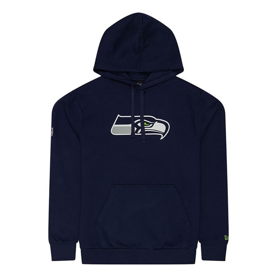 Sweat à Capuche NFL Seattle Seahawks New Era bleu marine