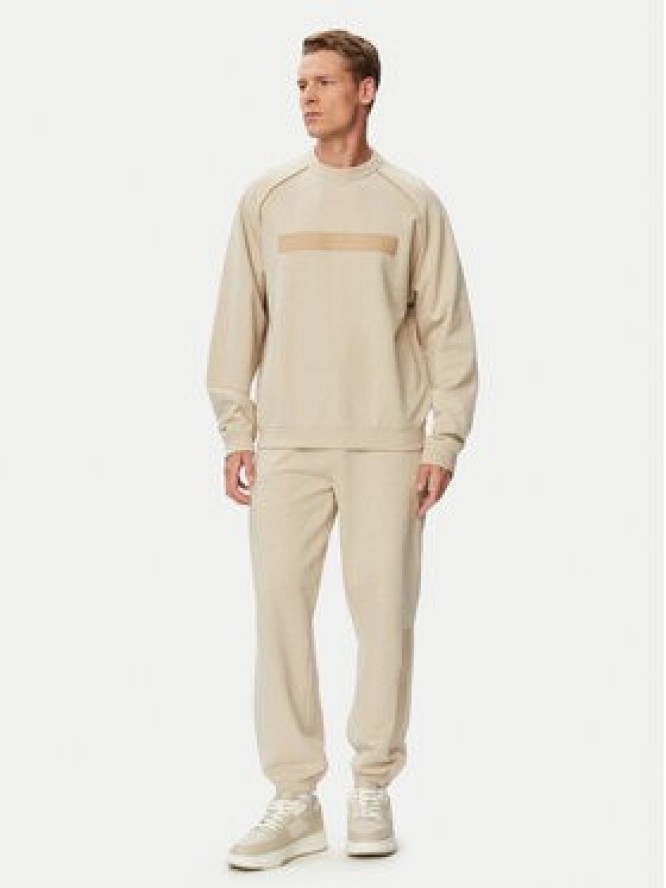 HUGO Bluza Dalim 50563104 Beżowy jasny Regular Fit
