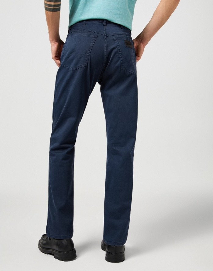MESKIE SPODNIE WRANGLER TEXAS SLIM DARK NAVY 112362470
