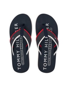 Tommy Hilfiger Japonki Tumble Beach Sandal FM0FM05710 Granatowy