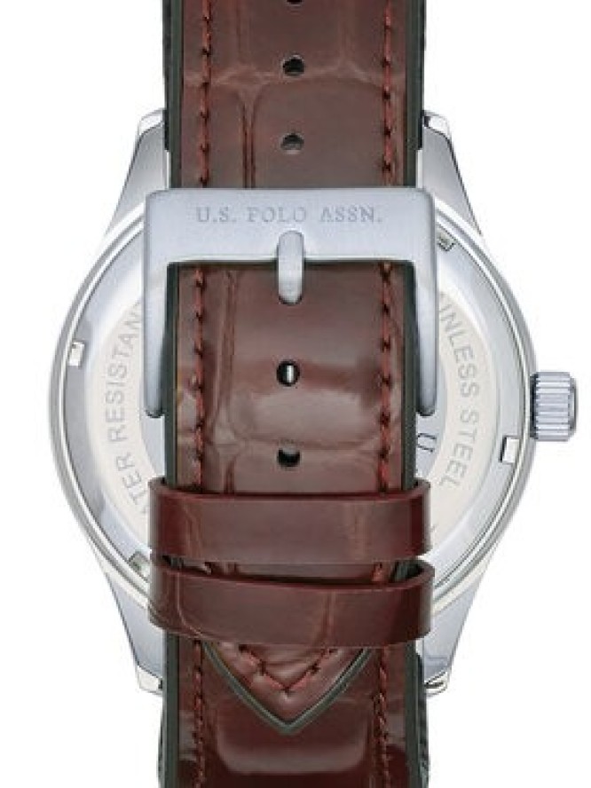 U.S. Polo Assn. Zegarek Yale USP7369WH Brązowy