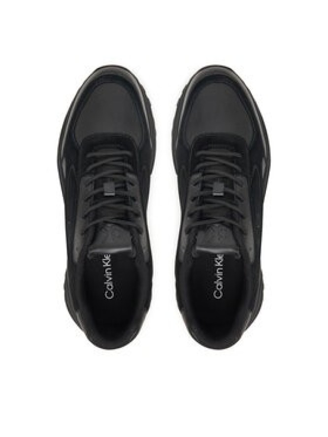Calvin Klein Jeans Sneakersy Hike Runner Hf Lth Mix YM0YM01289 Czarny