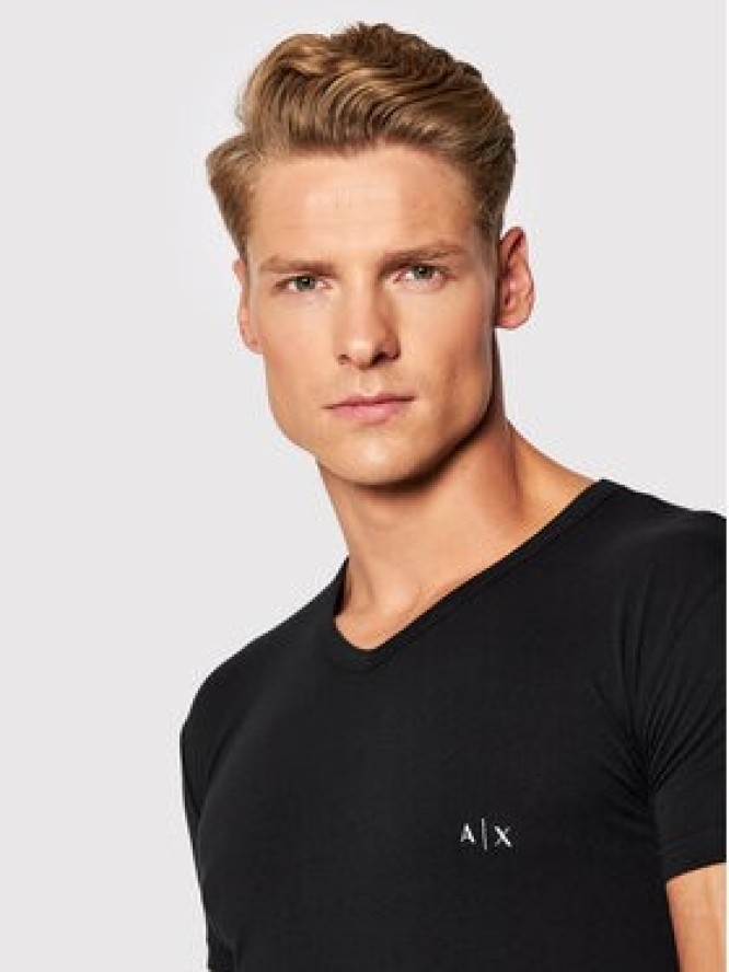Armani Exchange Komplet t-shirtów 956004 CC282 07320 Czarny Regular Fit