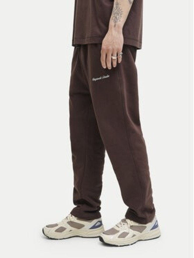 Jack & Jones Spodnie dresowe Kane Norrebro 12282553 Czerwony Relaxed Fit