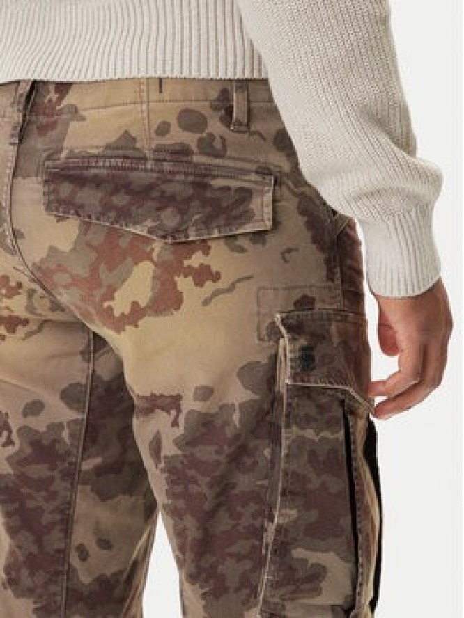 G-Star Raw Spodnie materiałowe Rovic Zip 3D D02190-E081 Khaki Tapered Fit