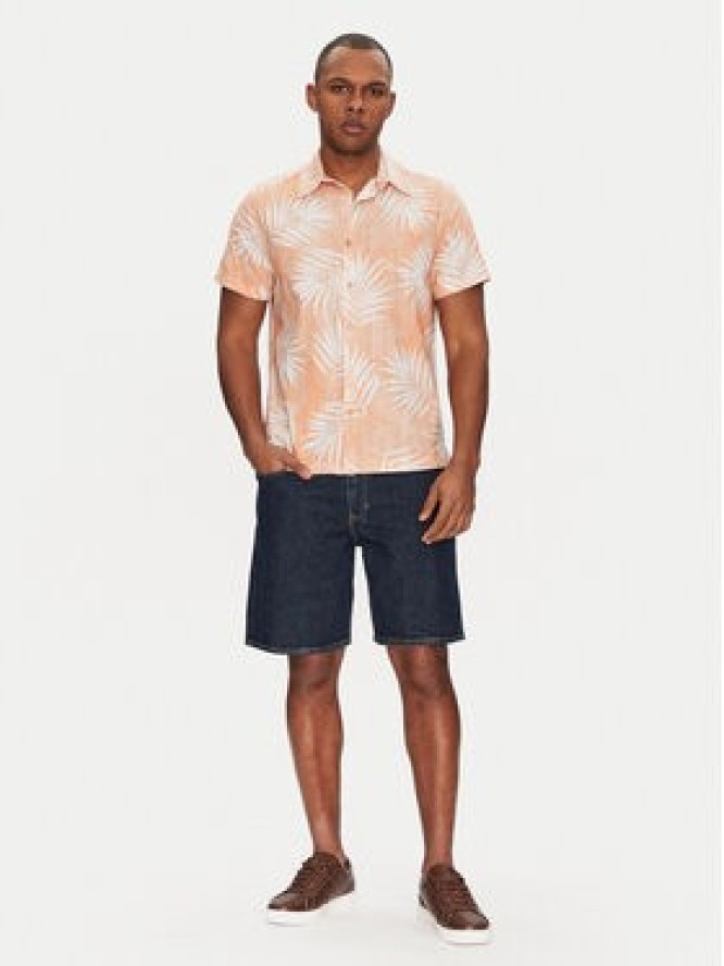 Guess Koszula M5GH68 WH3A0 Pomarańczowy Regular Fit