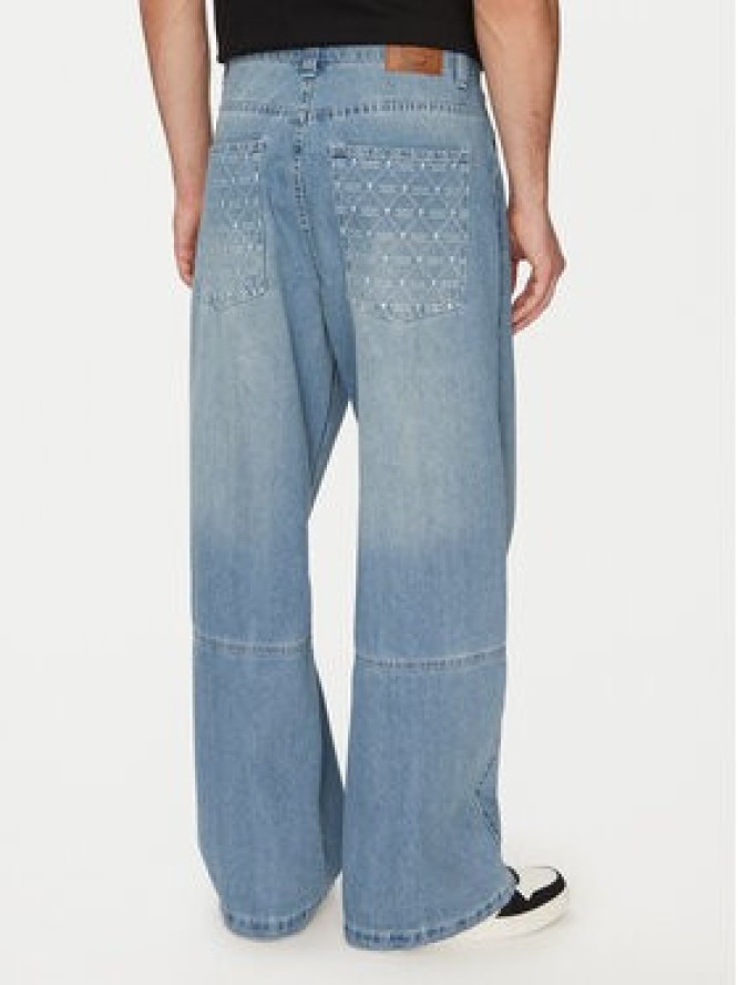 Karl Kani Jeansy Og Aop Back Pocket 60000107 Niebieski Baggy Fit