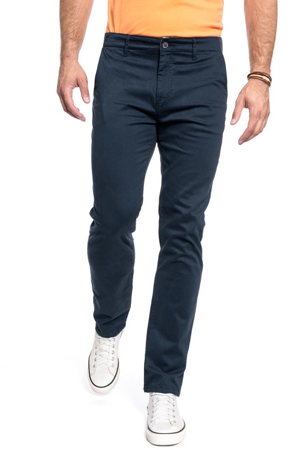 SPODNIE MĘSKIE WRANGLER CHINO IN NAVY W12CW3114 112126258