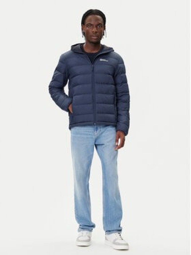 Jack Wolfskin Kurtka puchowa Ather Down 1207671 Granatowy Regular Fit
