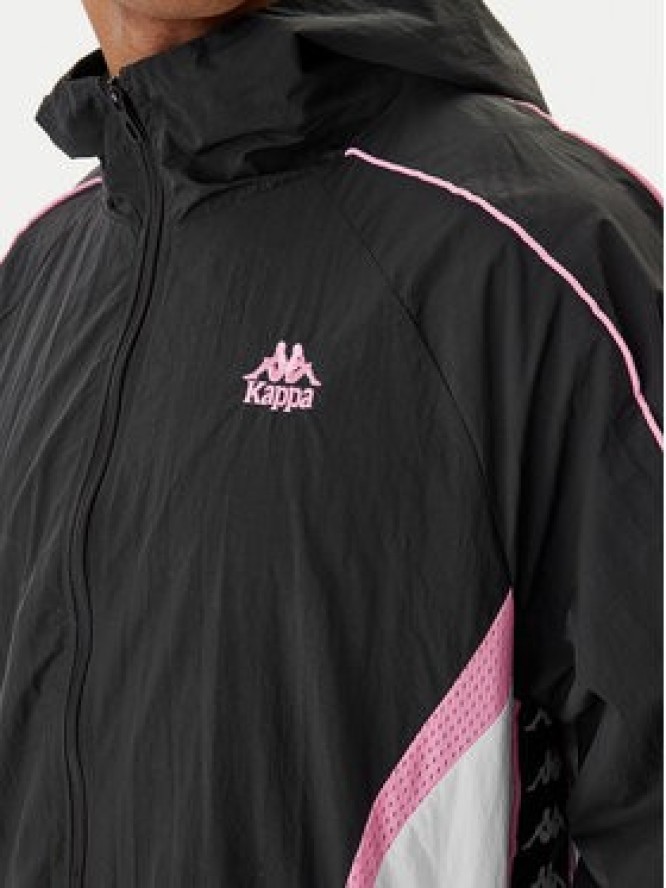 Kappa Wiatrówka Banda Silas 37222WW Czarny Comfort Fit