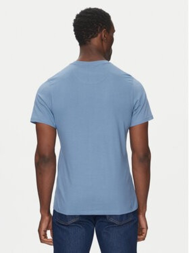 Barbour T-Shirt Preppy MTS0502BU27 Niebieski Tailored Fit