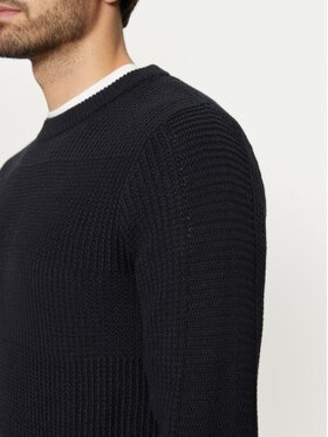 Jack & Jones Sweter Hugo 12258607 Granatowy Regular Fit