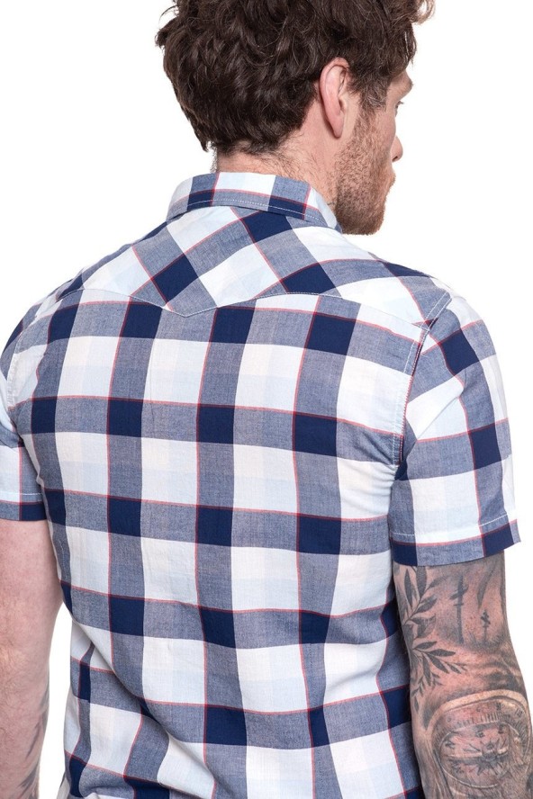 KOSZULA MĘSKA KRÓTKI RĘKAW LEE SS WESTERN BLUEPRINT L640NMLH 112115292