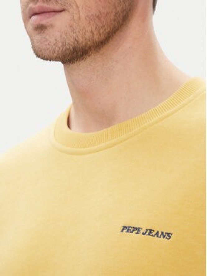 Pepe Jeans Bluza Damian PM582754 Żółty Regular Fit