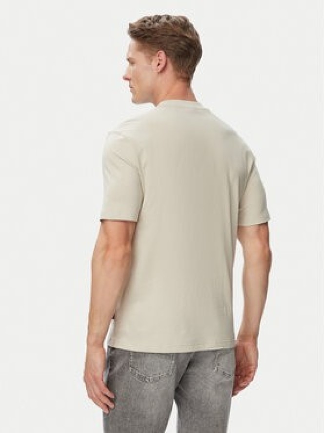 BOSS T-Shirt Logo Tape 50566606 Beżowy Regular Fit