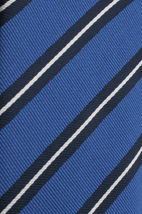 Klasyczny Krawat Klubowy - Alties - w Prążek, Niebieski