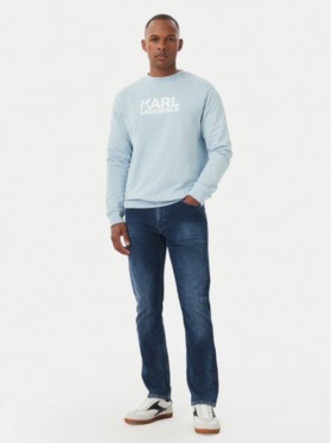 KARL LAGERFELD Bluza 705780 561917 Niebieski jasny Regular Fit