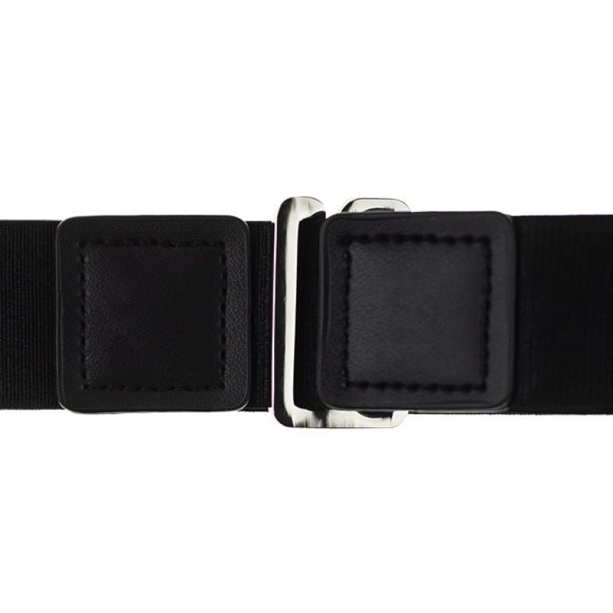 Pasek Podtrzymujący Koszulę, Elastyczny, Czarny -HIS STORY