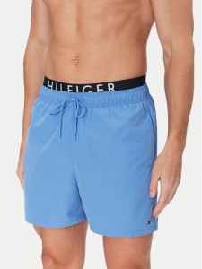 Tommy Hilfiger Szorty kąpielowe UM0UM03489 Niebieski Regular Fit