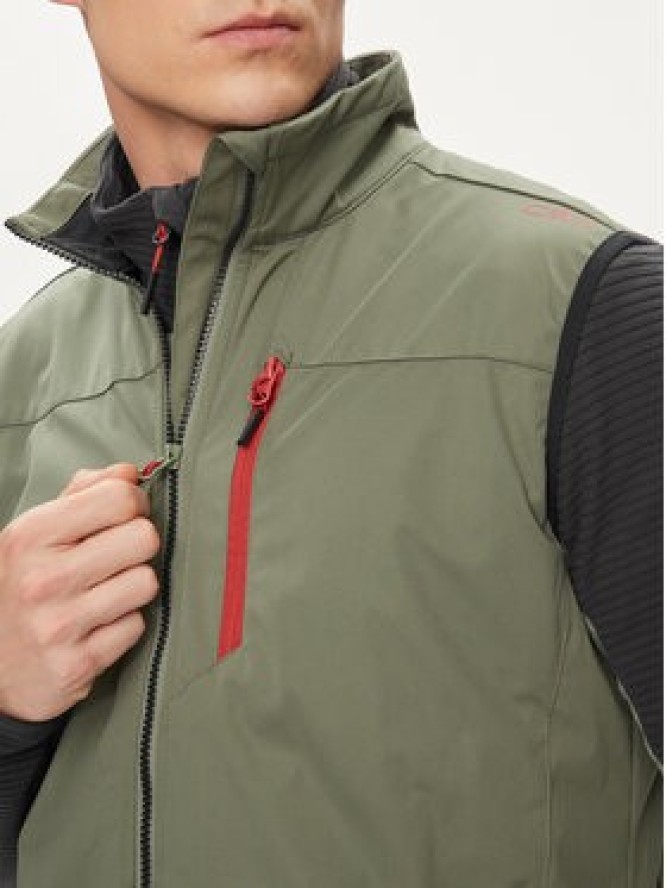 CMP Kamizelka 30A9317 Zielony Regular Fit