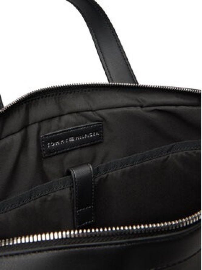Tommy Hilfiger Torba na laptopa Th Woven Computer Bag AM0AM13660 Czarny