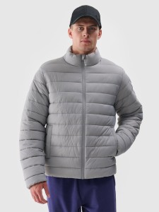 4F Kurtka puchowa z syntetycznym wypełnieniem męska - szara S