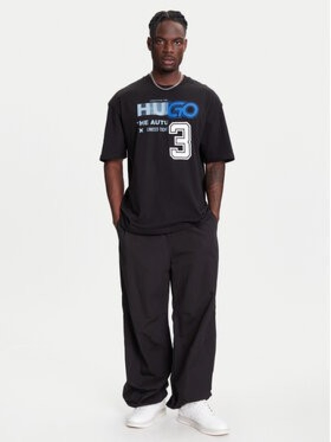 HUGO T-Shirt Nesite 50544168 Czarny Loose Fit