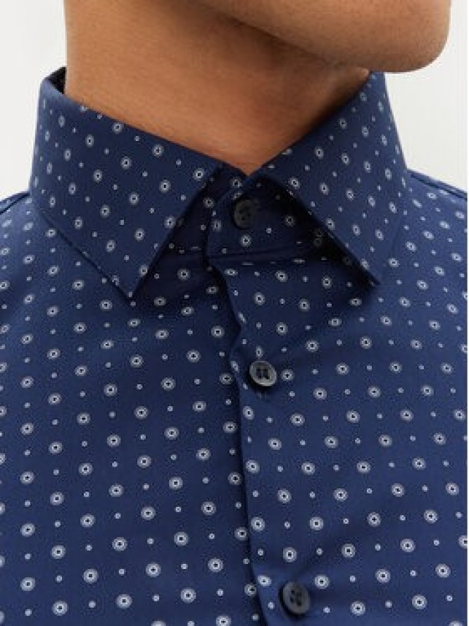 Calvin Klein Koszula K10K114313 Granatowy Slim Fit