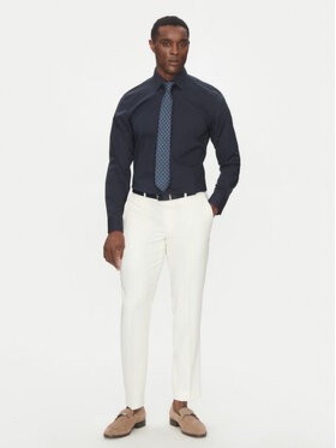 BOSS Koszula H-HANK-kent-C3-214 50538949 Granatowy Slim Fit