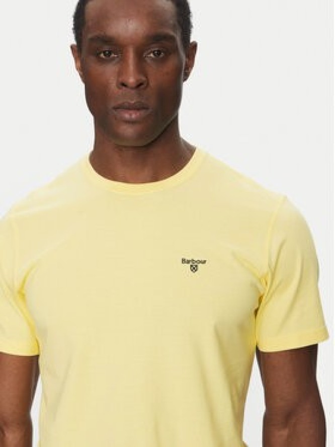Barbour T-Shirt Essential Sports MTS0331YE36 Żółty Tailored Fit