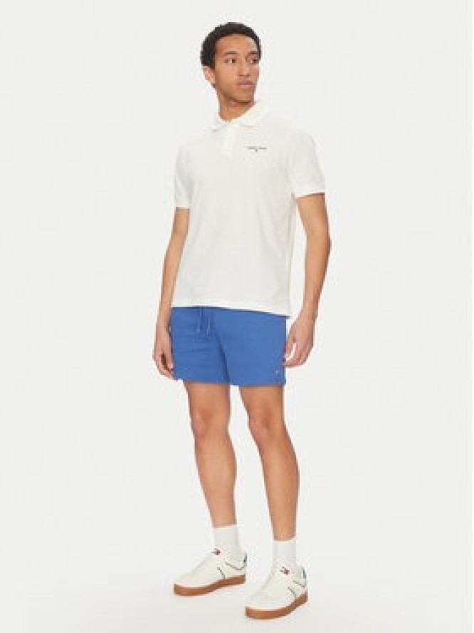 Tommy Jeans Szorty sportowe Flag Beach DM0DM21931 Niebieski Regular Fit