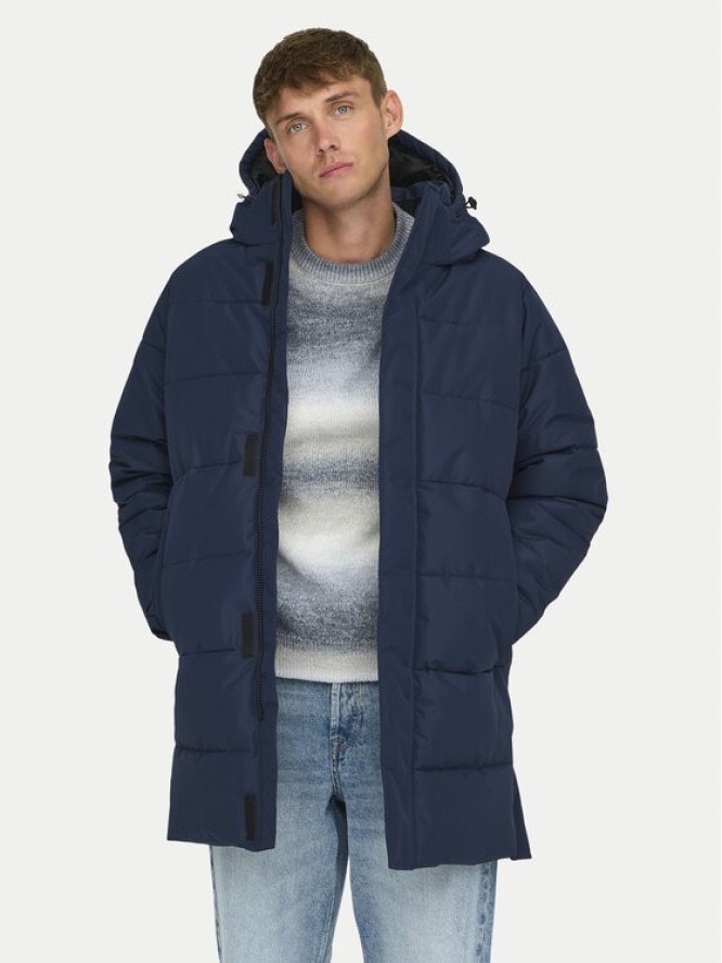 Only & Sons Kurtka zimowa 22020156 Granatowy Regular Fit