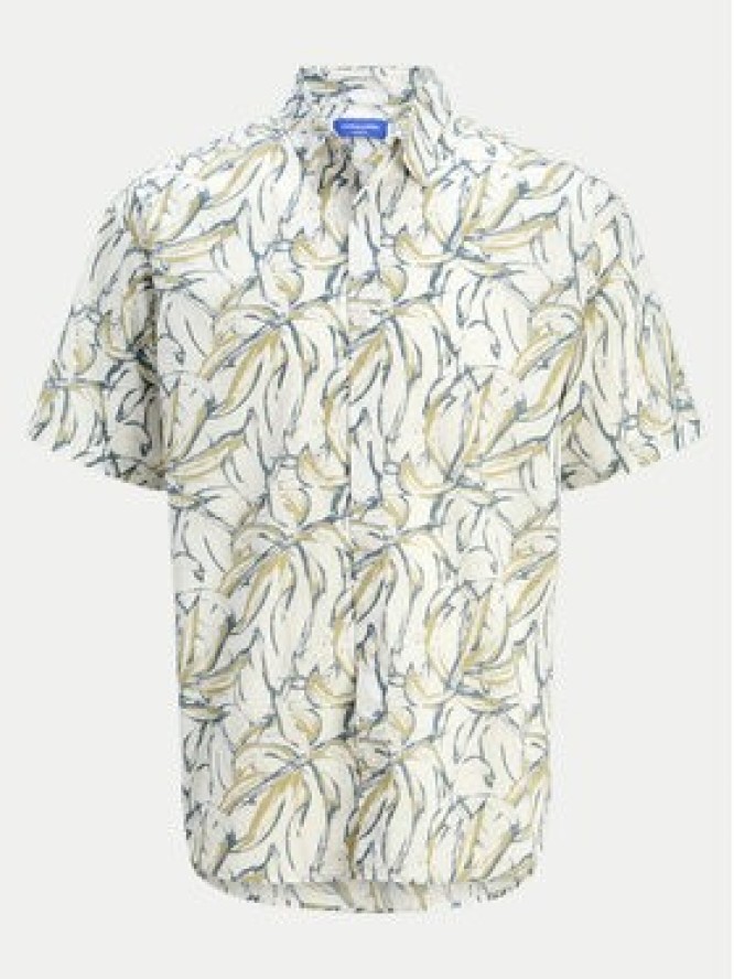 Jack & Jones Koszula Joshua 12271089 Écru Wide Fit