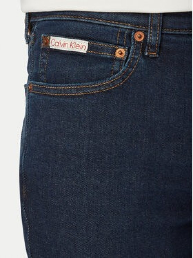 Calvin Klein Jeans Jeansy LV04RG792G Granatowy Skinny Fit