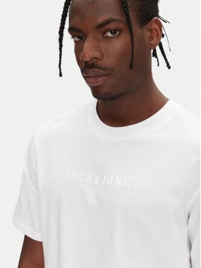 Jack & Jones T-Shirt Recharge 12273070 Biały Relaxed Fit