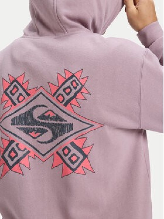 Quiksilver Bluza Graphic EQYFT05131 Fioletowy Regular Fit