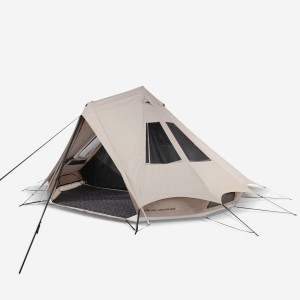 Namiot kempingowy Quechua Tepee 5.2 polibawełna - dla 5 osób - 2 sypialnie
