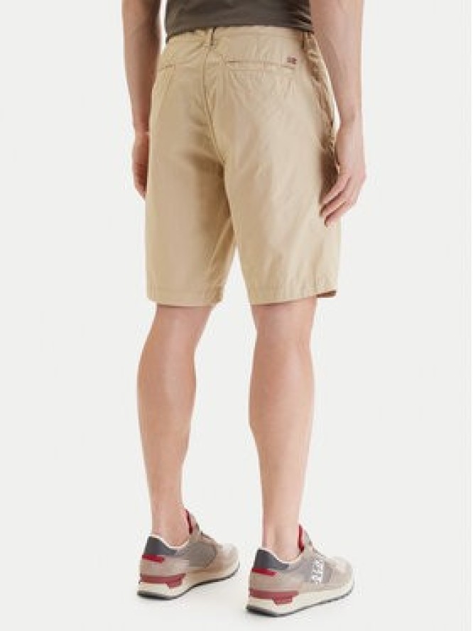 Napapijri Szorty materiałowe Nakuru 6 NP0A4HRV Beżowy Regular Fit
