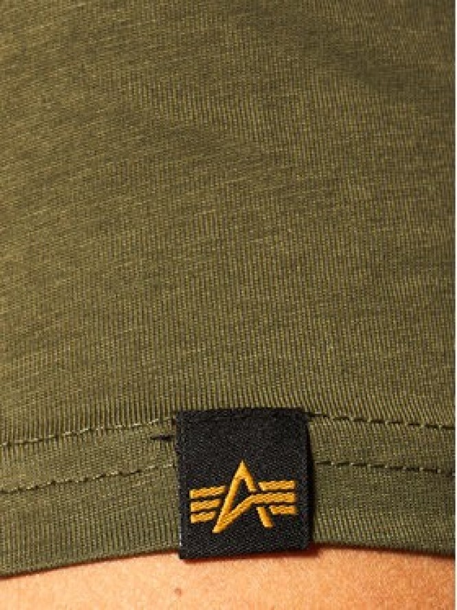 Alpha Industries T-Shirt Basic 100501 Zielony Regular Fit