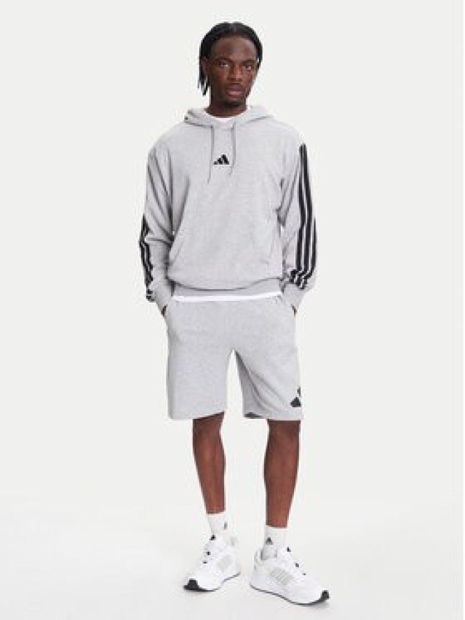 adidas Bluza Essentials 3-Stripes JD1871 Szary Regular Fit