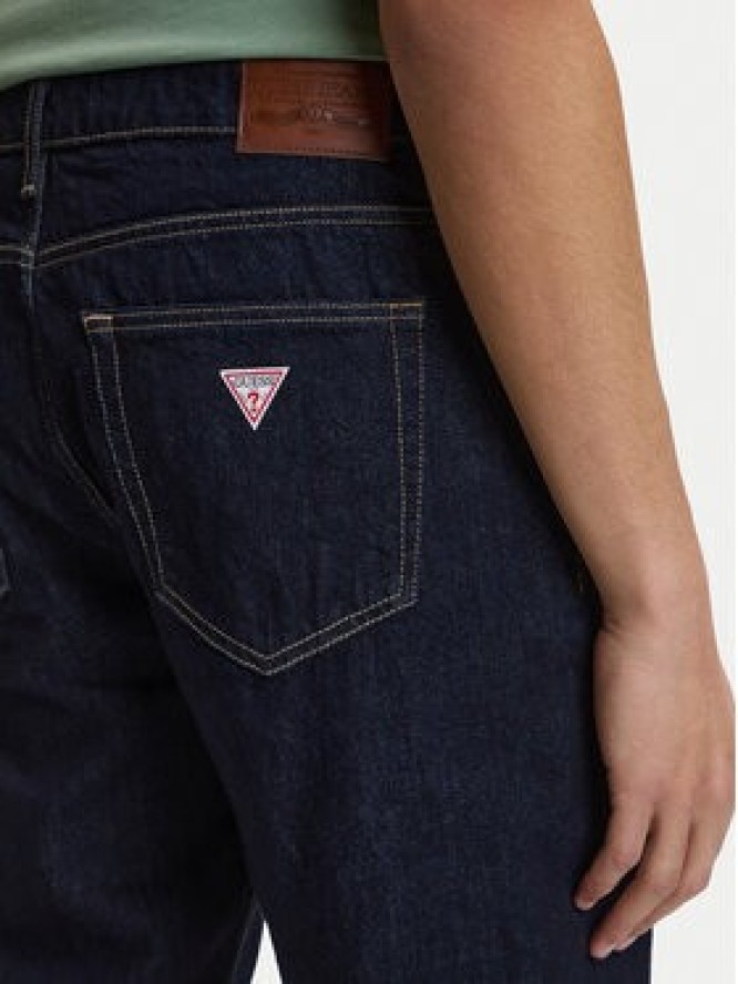 Guess Jeans Jeansy M4BAB3 D5EJ2 Granatowy Relaxed Fit