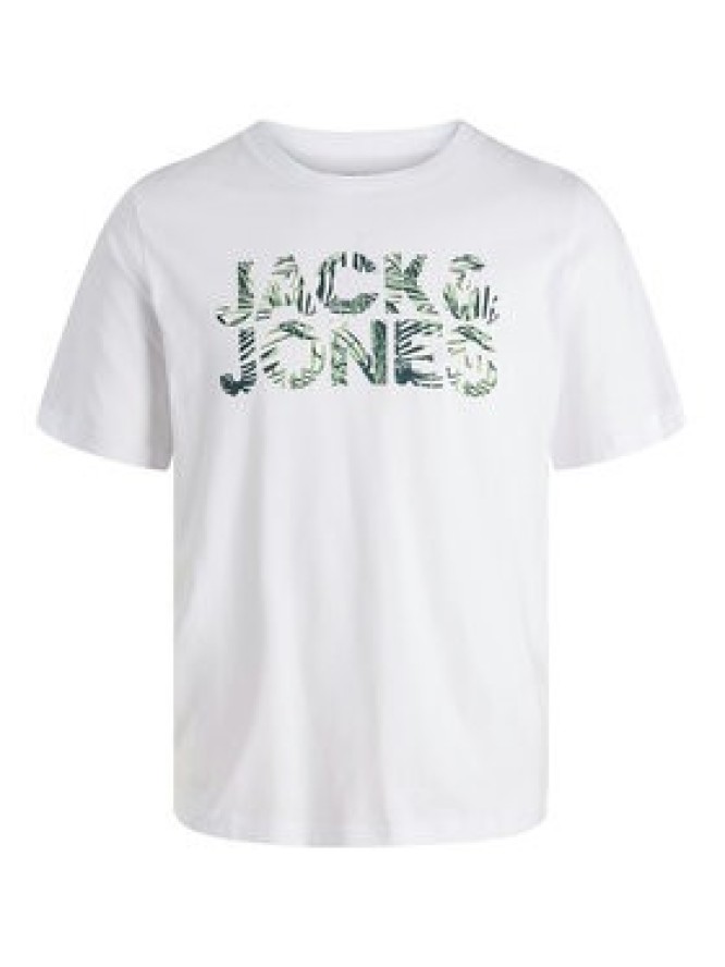 Jack & Jones T-Shirt Ejeff Logo 12288536 Biały Regular Fit