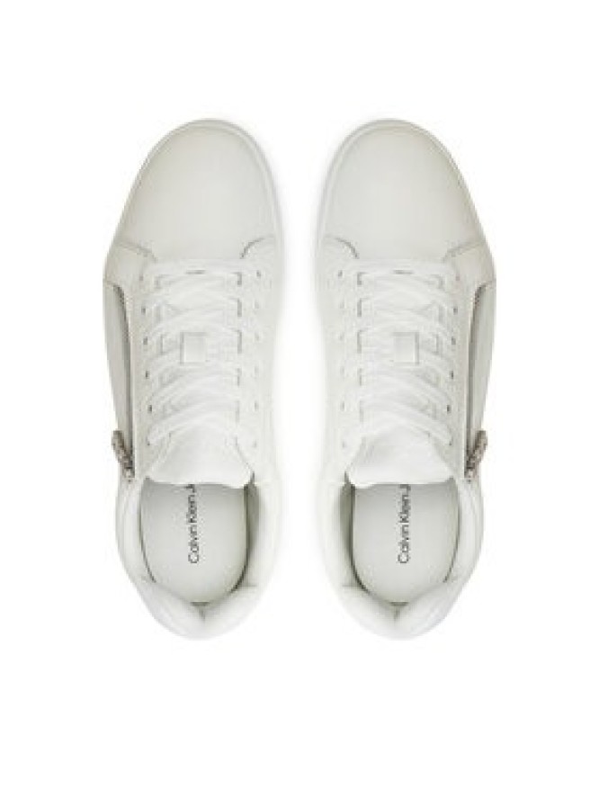 Calvin Klein Jeans Sneakersy Classic Cupsole Zip Low In YM0YM01254 Biały