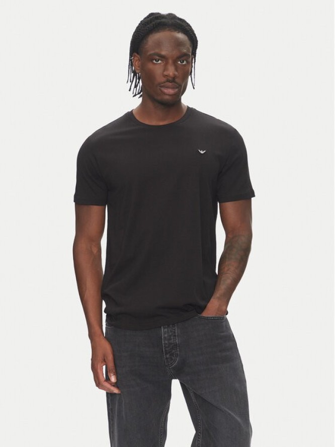 Emporio Armani T-Shirt EM000574 AF12331 UC001 Czarny Regular Fit