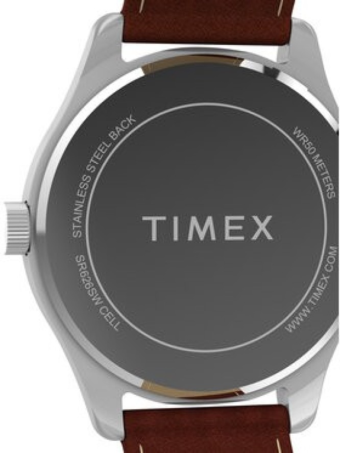 Timex Zegarek Main Street TW2Y16200 Brązowy